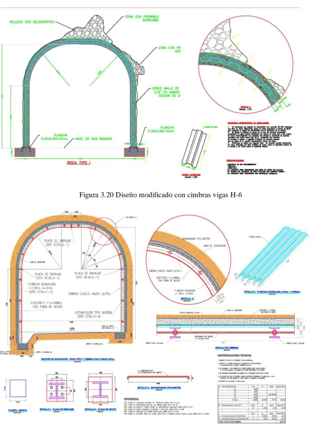 Figura 3.19 Diseño original con cerchas reticuladas 