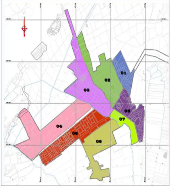 Figura 3.4: Esquema de sectorización de abastecimiento de agua 