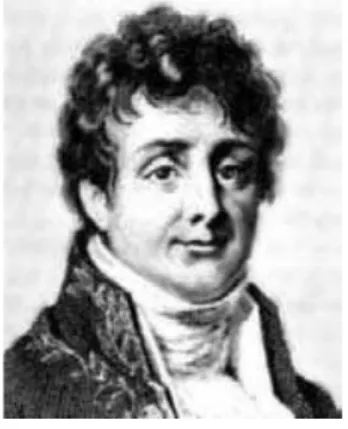 Figura 2: Joseph Fourier (1768-1830). Fuente: Escuela de Ma- Ma-tem´aticas y Estad´ıstica de la Universidad de St