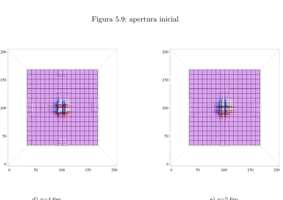 Figura 5.10: La imagen comienza a evolucionar a una distancia mayor de la apertura, dado que existen problemas de submuestreo a distancias peque˜ nas