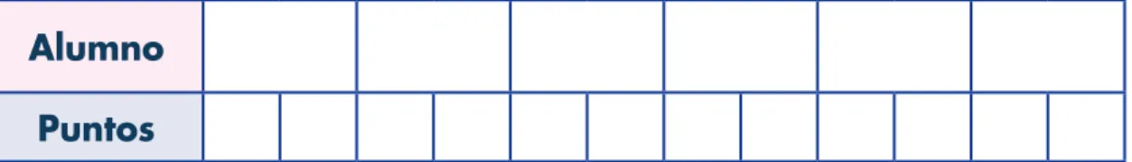 tabla de registro