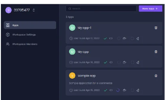 Figura 3 - Interfaz crear proyecto vacío o importar Excel 