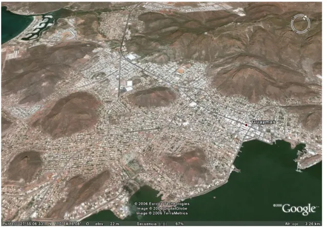 Figura 6. Mapa del puerto de Guaymas, Sonora  Fuente de: Paredes, 2008 