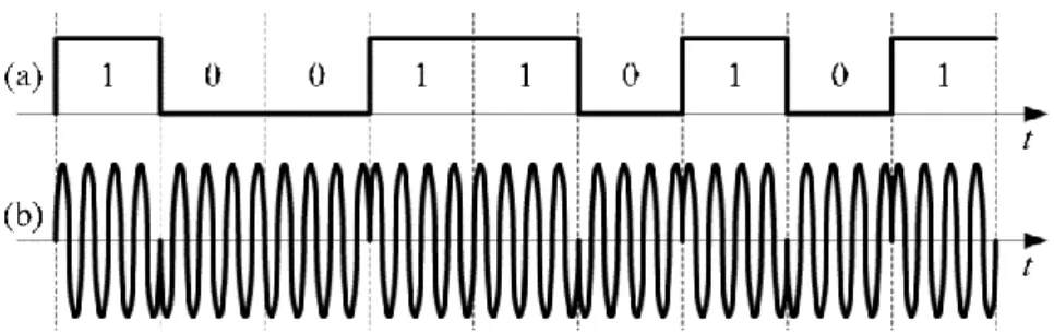 Figura 1.4 Representación de la modulación BPSK [12]. 