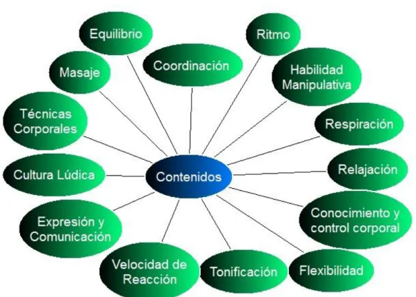 Figura 3: Contenidos, Garcia, 2012. 