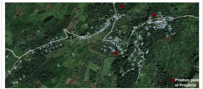 Tabla 3.1. Coordenadas Geográficas de los predios del proyecto. 