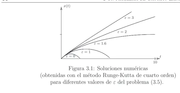 Figura 3.1: Soluciones num´ericas
