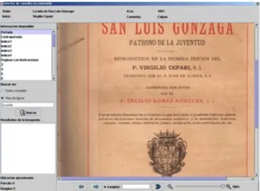 Figura 10.2. Visualización de libros antiguos usando CIText.