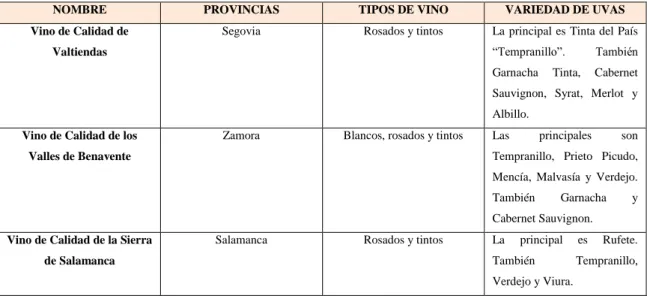 TABLA 2.3: Estudio comparativo de las Rutas del Vino certificadas por ACEVIN en Castilla y León  Rutas 