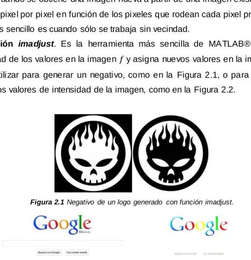 Figura 2.1  Negativo  de  un logo  generado  con función  imadjust. 