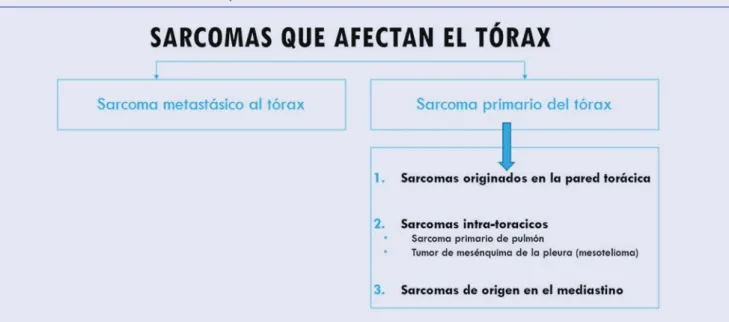 tabla 1. Clasificación de los sarcomas que afectan al tórax