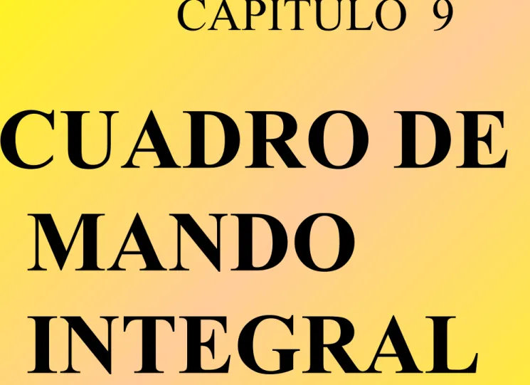 CUADRO DE  MANDO 