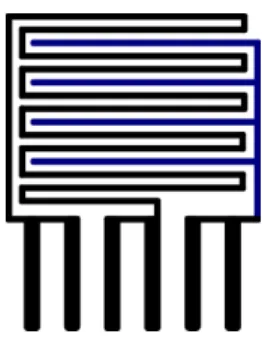 Fig. 3.1 Design of heater and one electrode. 