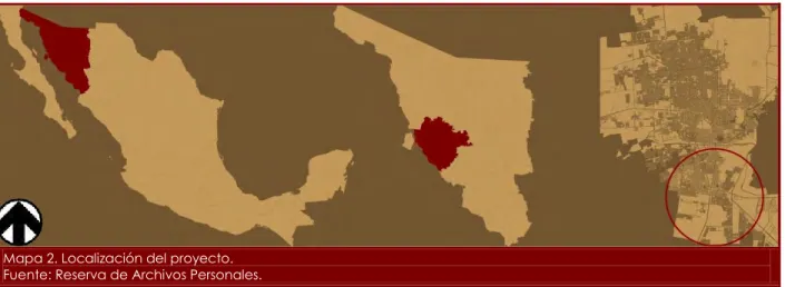 Mapa 2. Localización del proyecto.  
