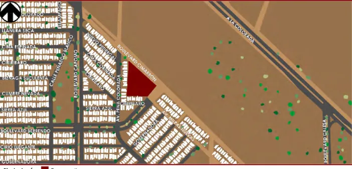 Mapa 6. Mapa de localización de Terreno II.  