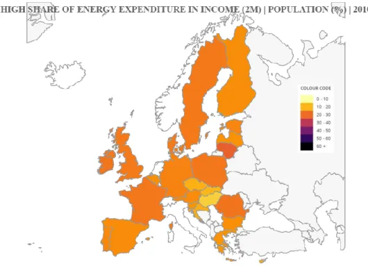 Figure 6 Map of 2M indicator. Data source: HBS 2010 