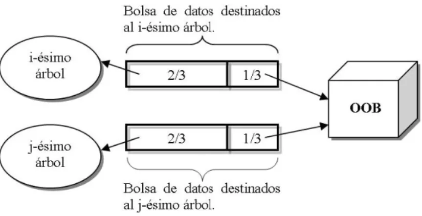 Figura 4.7: Bolsa de datos para cada ´ arbol.