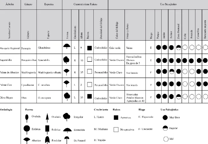 IV.6. Tabla de Vegetación 
