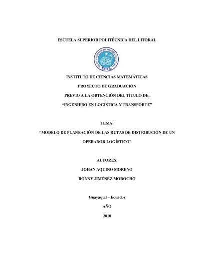 Clasificación del los problemas VRP - Modelos de Distribución Física y ...