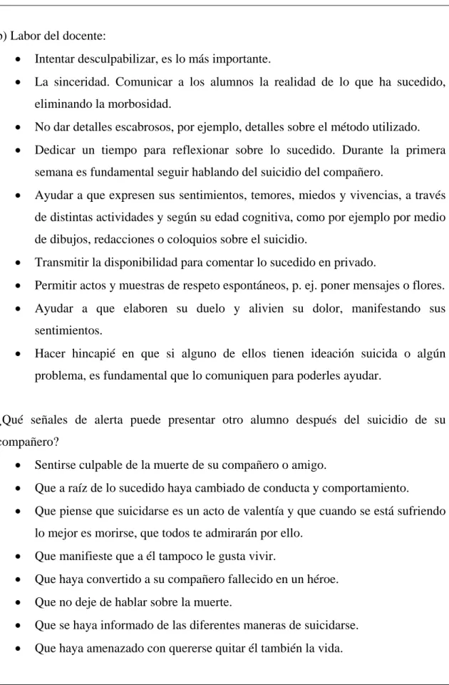 Figura 8: Protocolo de actuación ante el riesgo de conducta suicida (Jiménez, 2016). 