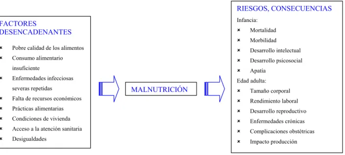 Figura 2: El antes y el después de la malnutrición. 
