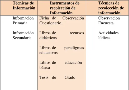 Cuadro N°. 5.  Procesamiento de la información. 