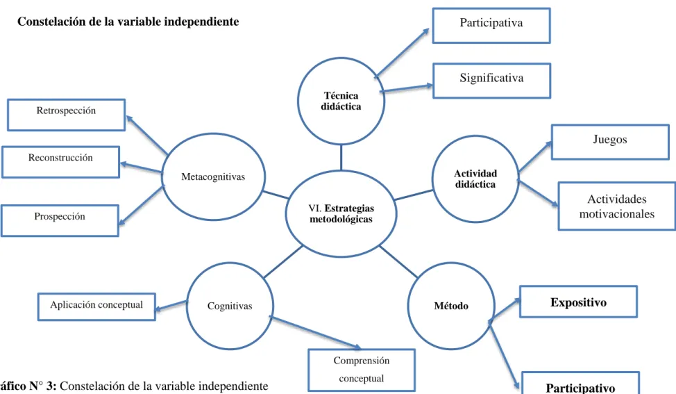 Gráfico N° 3: Constelación de la variable independiente 