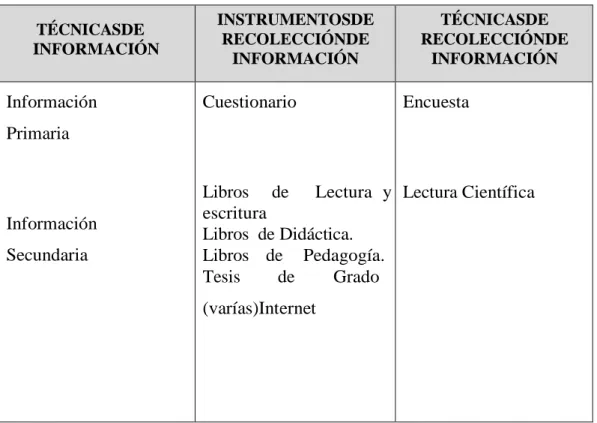 Cuadro N° 8: Plan de procesamiento de la información. 