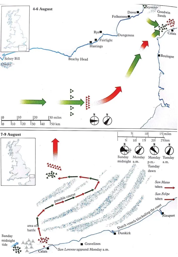 Figure 15 and 16. Maps 1-2. Reproduced from Rodríguez-Salgado (1988), p. 236. 