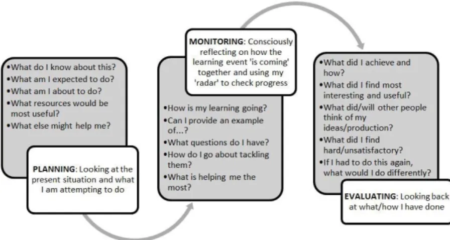 Figure 1: A functional model of metacognitive learning. 