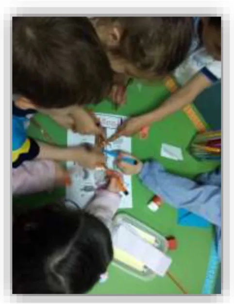 Figure 6.. Pupils doing final task of  categorising
