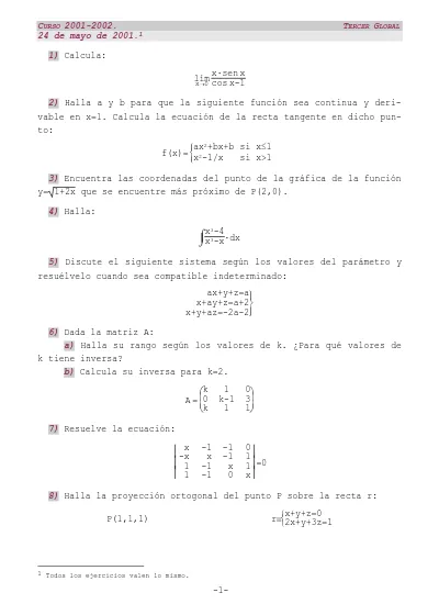 2 Halla A Y B Para Que La Siguiente Función Sea Continua Y Derivable