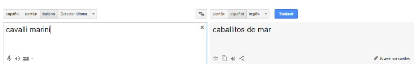 Figura 3: búsqueda en Google Traductor 
