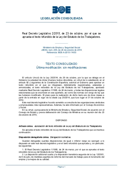 Suspensión Con Reserva De Puesto De Trabajo.