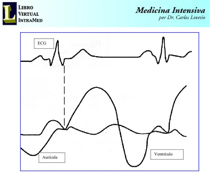Fig. 2. Relación entre el ciclo eléctrico y el ciclo mecánico de actividad cardíaca.