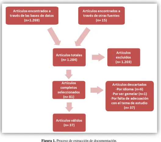 Figura 1. Proceso de extracción de documentación. 