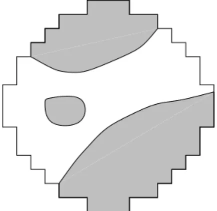 Fig. 2. A continuous conﬁguration of two types of assemblies in a 900 Mw PWR nuclear