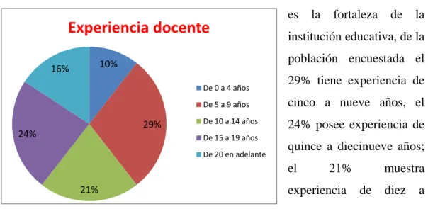 Figura 1 Experiencia docente 
