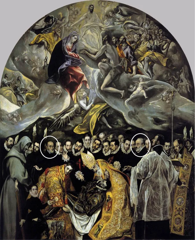 Ilustración 8. El Greco. El entierro del Conde de Orgaz (óleo sobre lienzo, 4,80 x 3,60 m)