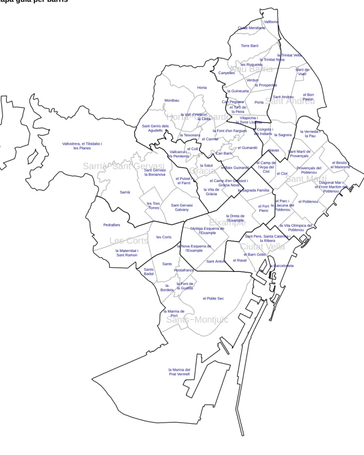 Mapa guia per barris