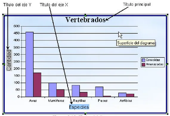 Figura 6.10. Títulos del diagrama 