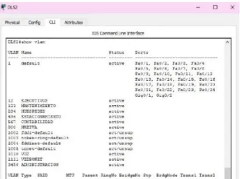 Figura 9. Verificación VLAN DLS2