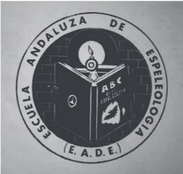 Fig. 1. Escudo de la Escuela Andaluza de Espeleología (1987)