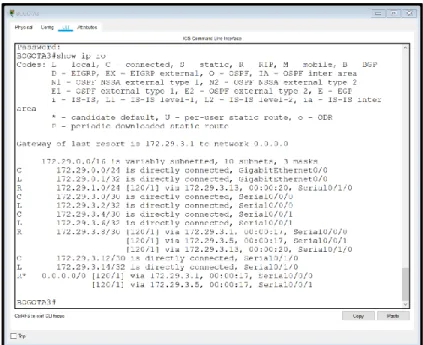 Figura 10. Comando show ip route en ISP 