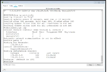 Figura 15. Comando show ip protocols en BOGOTA 2 