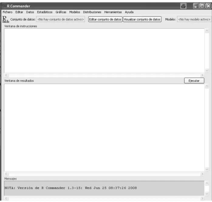 Figura 1.9: Interfaz de R Commander