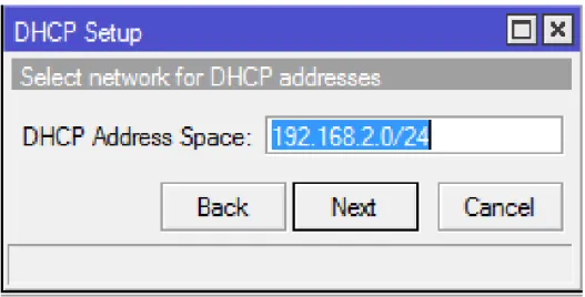 Figura 16. Ip del DHCP 