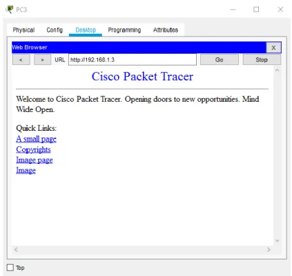 Figura 8. Revisión Web Browser en el PC3 