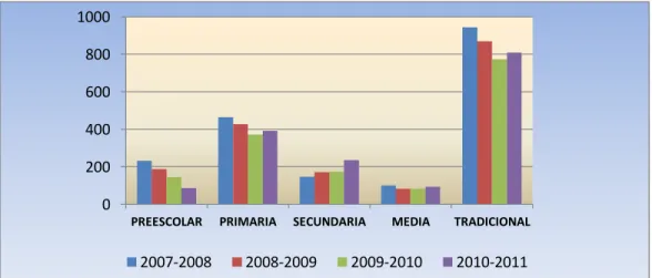 Gráfico Nº10  Matricula en Extra edad 