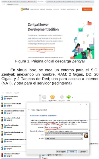 Figura 1. Página oficial descarga Zentyal 